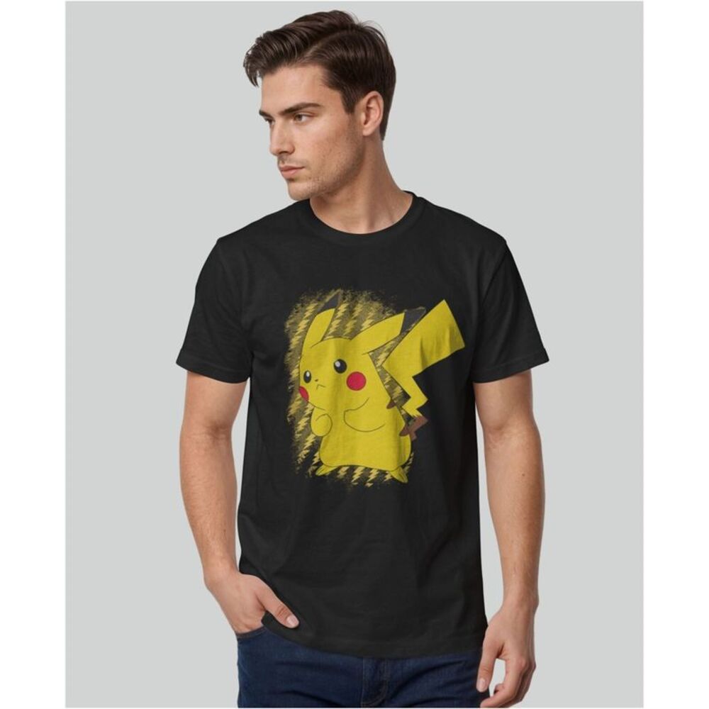 Fifth Sun Mens Pikachu Lightning Portrait Graphic T-Shirt, NWT